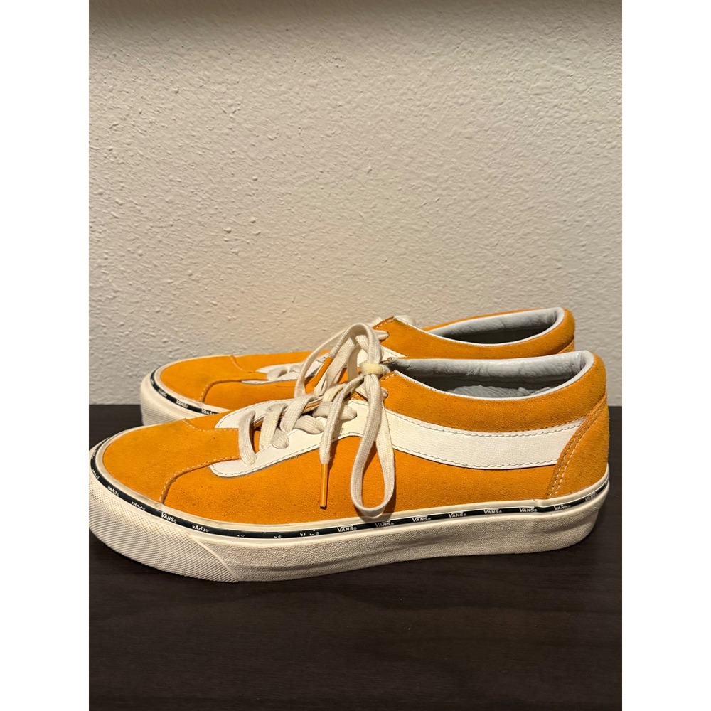 Vans Bold NI Yellow Ochre Suede Low Top Skate Shoes Sneakers